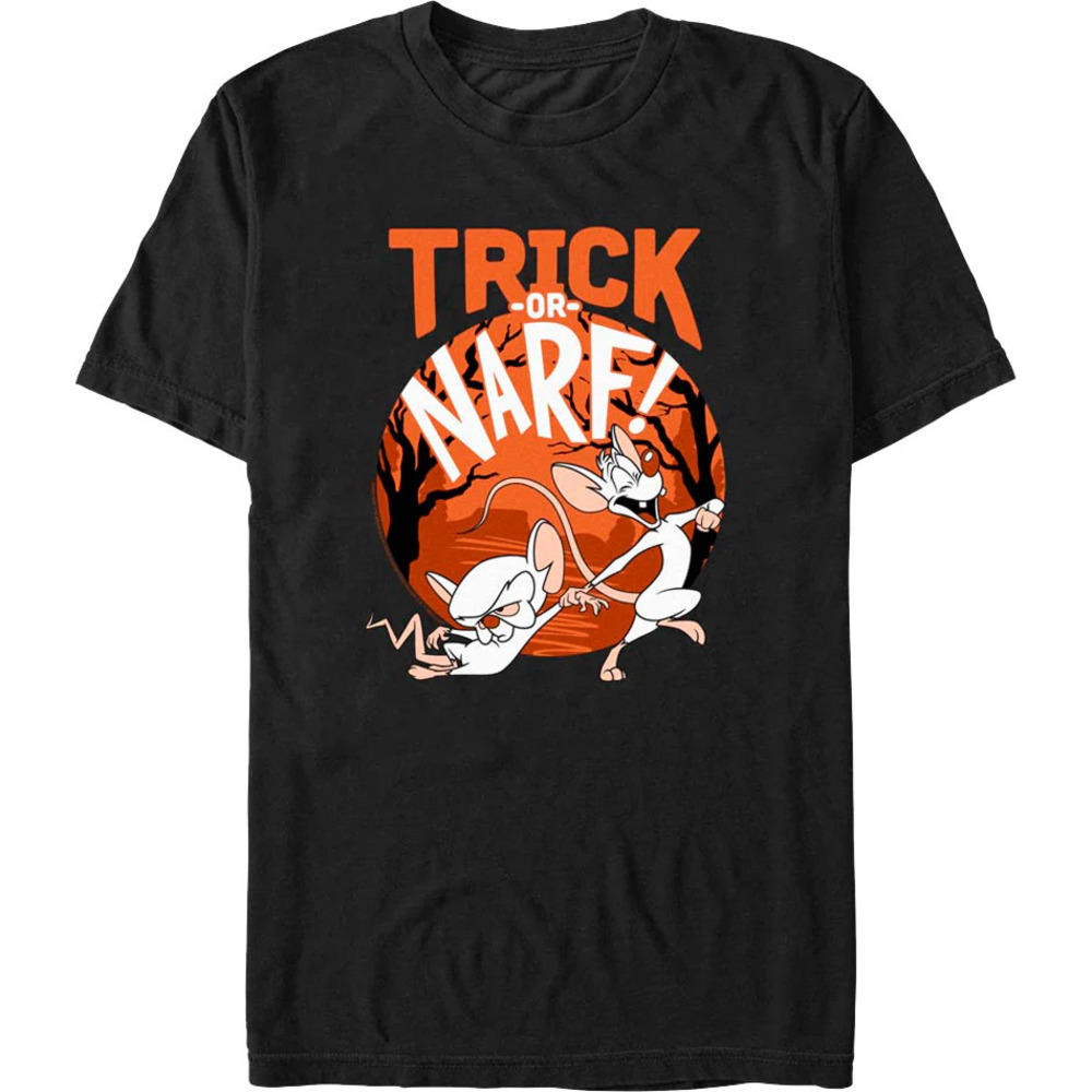 Trick Or Narf And The Brain Cartoon Halloween Graphic T-Shirt